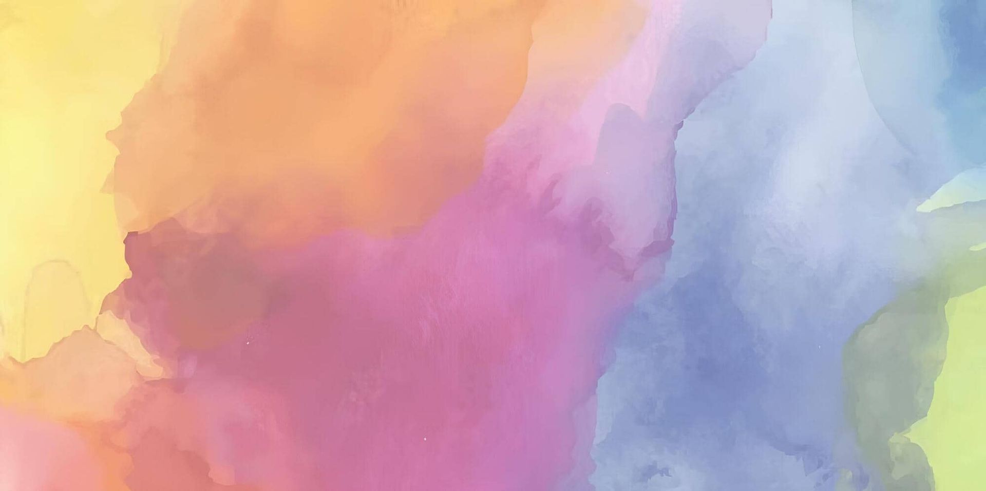Bunter Aquarell-Hintergrund in Gelb, Orange, Pink und Blau - Designelement der Ergotherapie Glücksgriff Hannover